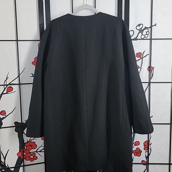 J.Crew Collarless  Wool Duster Coat - Picture 5 of 8